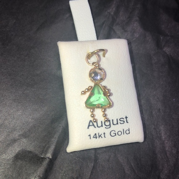 Jewelry - August *14K* Gold peridot girl pendent *FINAL PRICE*